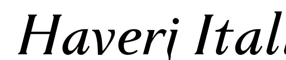  DEMO Haverj Italic font family download free