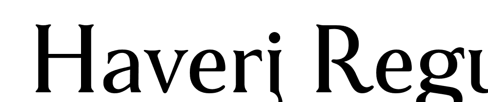  DEMO Haverj Regular font family download free