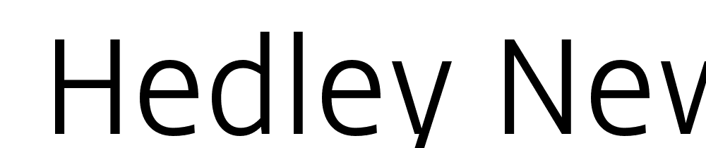  DEMO Hedley New Lt Regular font family download free