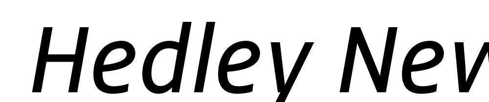  DEMO Hedley New Rg Italic font family download free