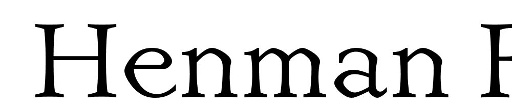  DEMO Henman Regular font family download free