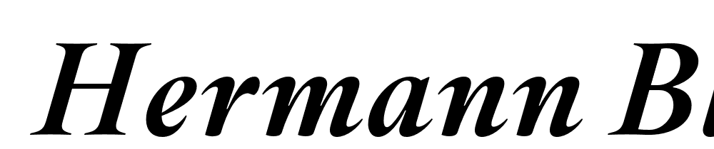  DEMO Hermann Black Italic font family download free