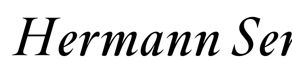  DEMO Hermann SemiBold Italic font family download free