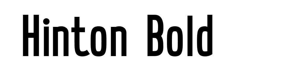  DEMO Hinton Bold font family download free