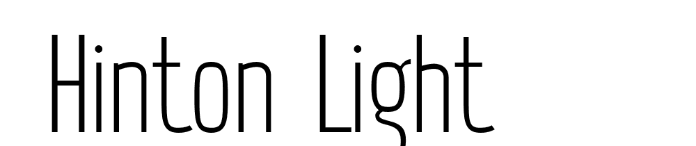  DEMO Hinton Light font family download free