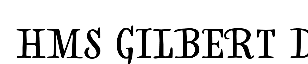  DEMO HMS Gilbert Display Regular font family download free