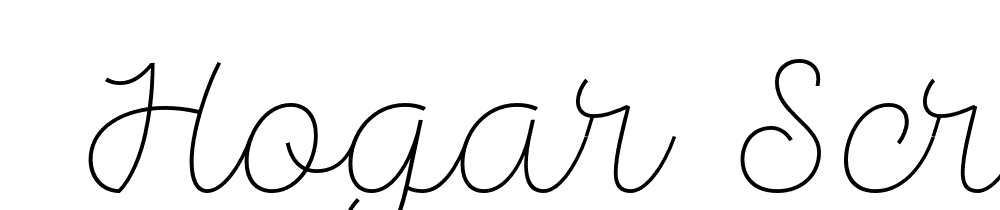  DEMO Hogar Script ExtraLight Regular font family download free