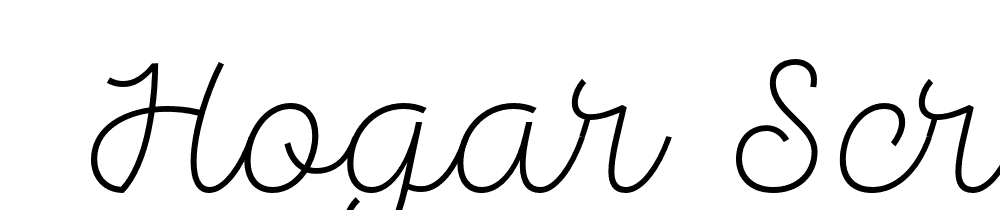  DEMO Hogar Script Light Regular font family download free