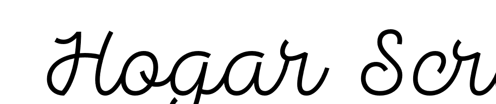  DEMO Hogar Script Regular font family download free