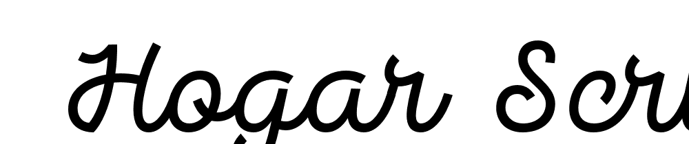  DEMO Hogar Script SemiBold Regular font family download free