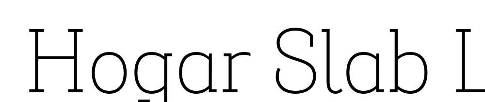  DEMO Hogar Slab Light Regular font family download free