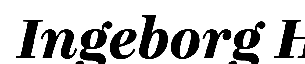  DEMO Ingeborg Heavy Italic font family download free