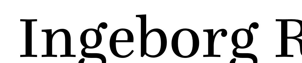  DEMO Ingeborg Regular font family download free