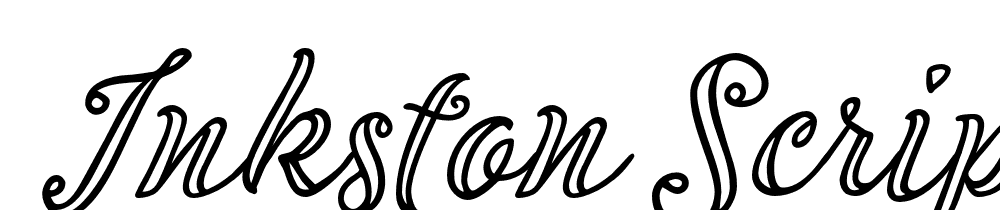  DEMO Inkston Script Outline Regular font family download free