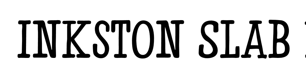  DEMO Inkston Slab Regular font family download free