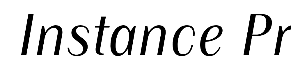  DEMO Instance PRO Regular Italic font family download free