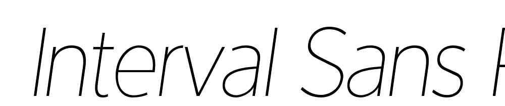  DEMO Interval Sans Pro Cond UltraLt Italic font family download free