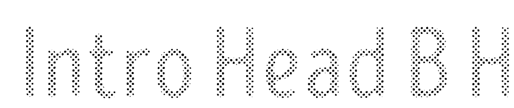  DEMO Intro Head B H1 Regular font family download free