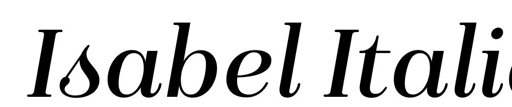  DEMO Isabel Italic font family download free