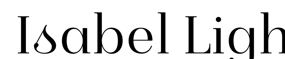  DEMO Isabel Light Regular font family download free