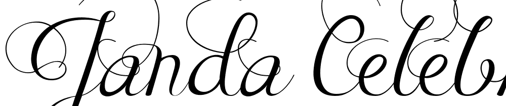  DEMO Janda Celebration Script Regular font family download free