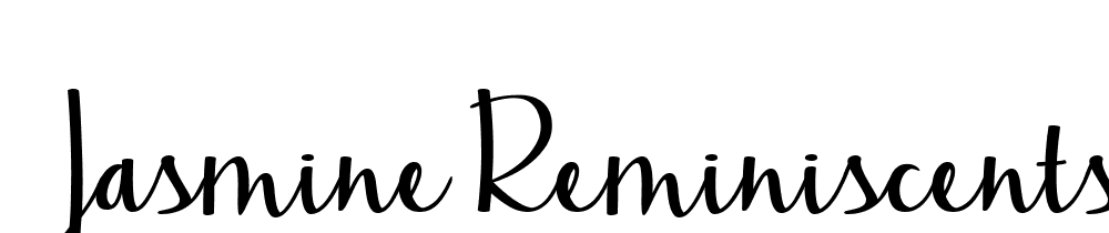  DEMO Jasmine Reminiscentse Bold font family download free