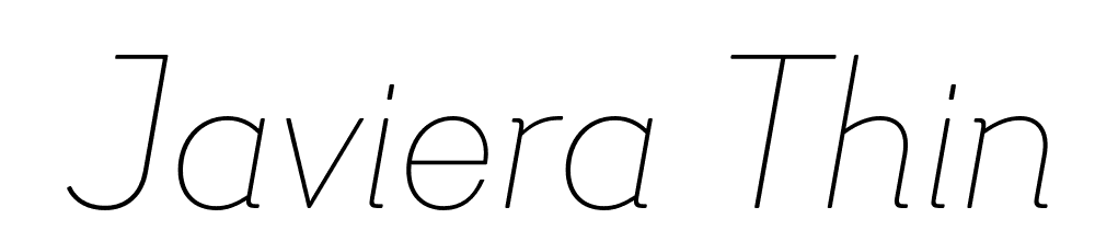  DEMO Javiera Thin It Regular font family download free