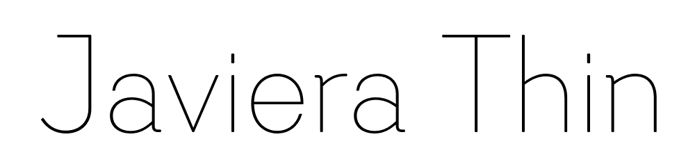  DEMO Javiera Thin Regular font family download free