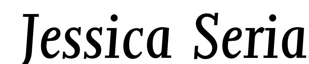  DEMO Jessica Serial Italic font family download free