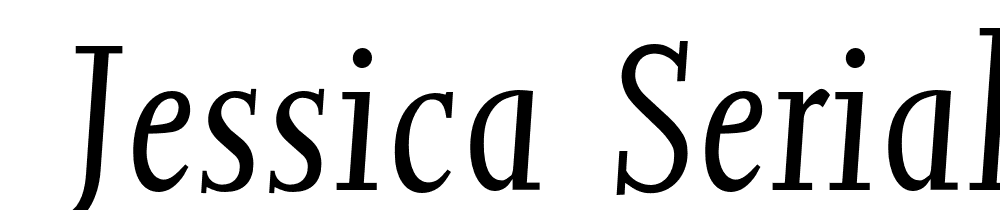  DEMO Jessica Serial Light Italic font family download free