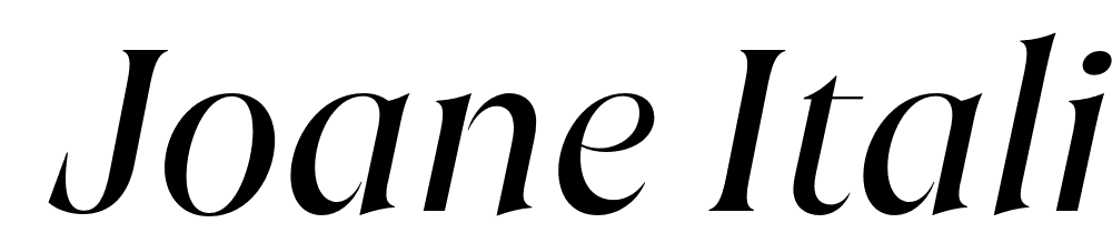  DEMO Joane Italic Regular font family download free