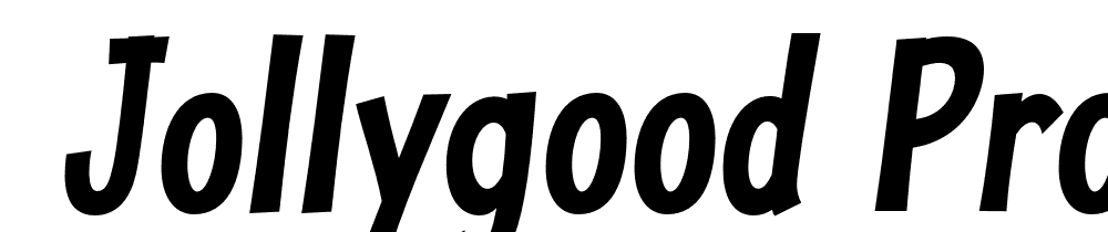  DEMO JollyGood Proper Condensed Bold Italic font family download free