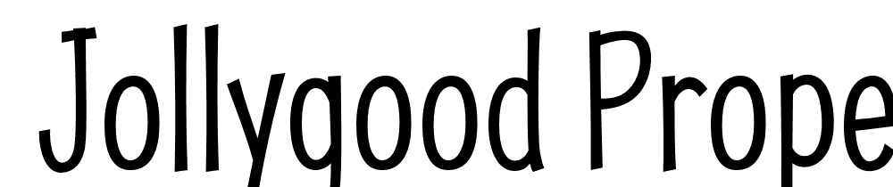  DEMO JollyGood Proper Condensed Light Regular font family download free