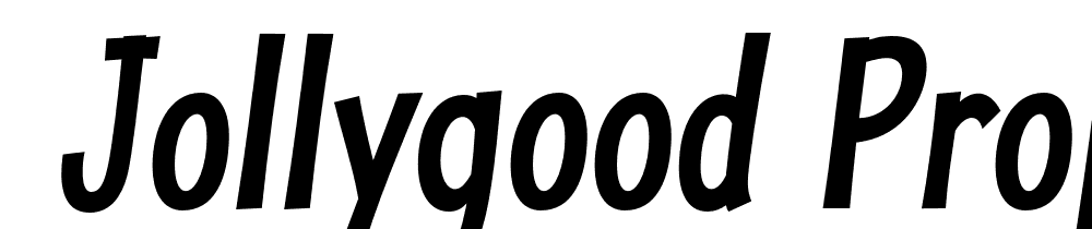  DEMO JollyGood Proper Condensed SmBd Italic font family download free