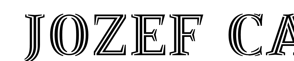  DEMO Jozef Capitals Regular font family download free