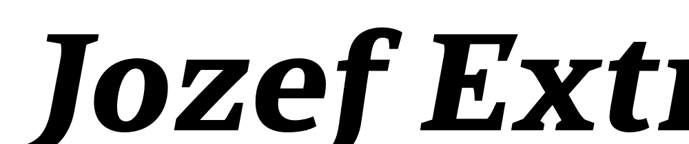  DEMO Jozef ExtraBold Italic font family download free