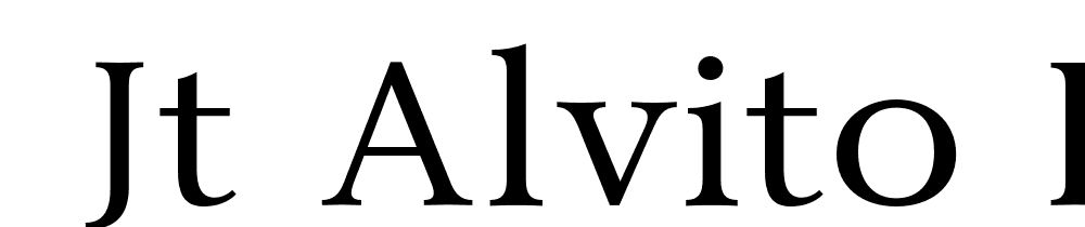  DEMO JT Alvito Regular font family download free