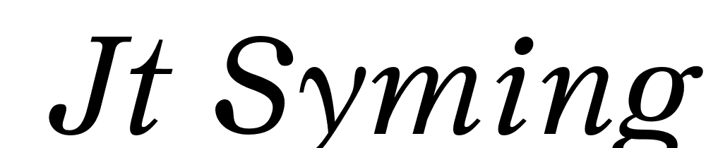  DEMO JT Symington Italic font family download free