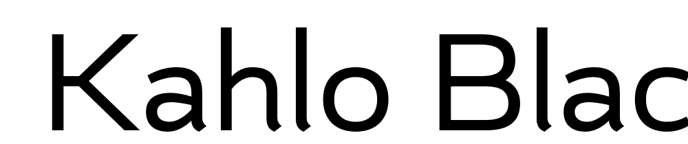  DEMO Kahlo Black Essential Black font family download free