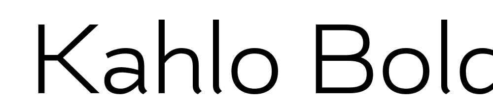  DEMO Kahlo Bold Essential Bold font family download free