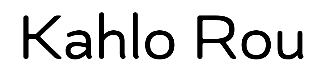  DEMO Kahlo Rounded Black Essential Black font family download free