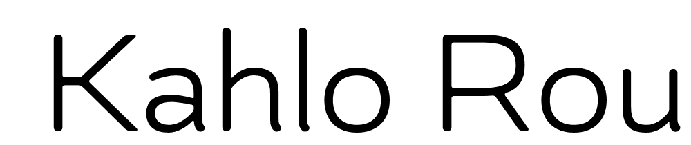  DEMO Kahlo Rounded Bold Essential Bold font family download free