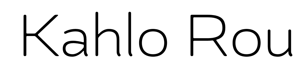  DEMO Kahlo Rounded Medium Pro Regular font family download free