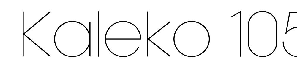  DEMO Kaleko 105 Round Regular font family download free