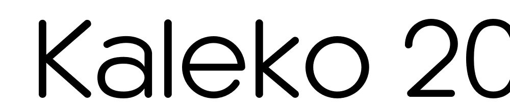  DEMO Kaleko 205 Round Regular font family download free