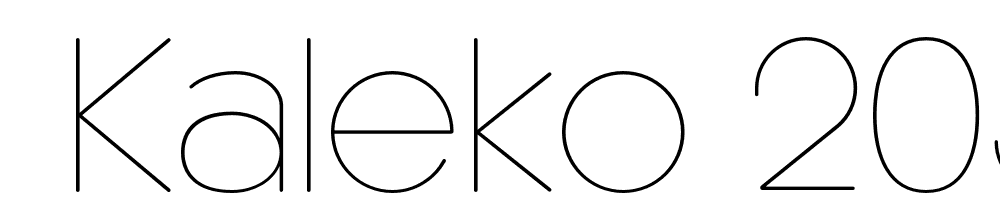  DEMO Kaleko 205 Round Regular font family download free