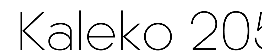  DEMO Kaleko 205 Text Regular font family download free