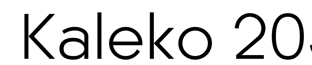  DEMO Kaleko 205 Text Regular font family download free