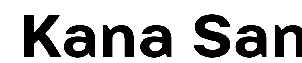  DEMO Kana Sans Bold font family download free