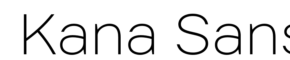  DEMO Kana Sans Light Regular font family download free